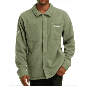 Champion Men's Explorer Fleece Shirt Jacket for $18