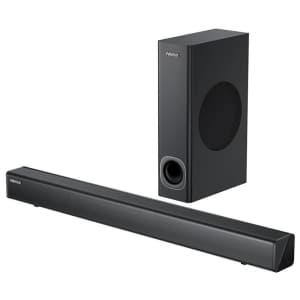 AirAux 120W Bluetooth Soundbar with Subwoofer for $50