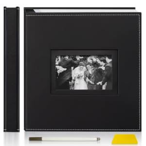 Popotop Leather Hardcover Self-Adhesive Photo Book from $11