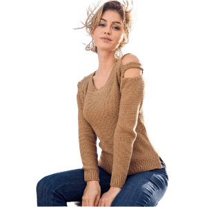 Venus Women's Cut Out Sleeve Sweater for $27