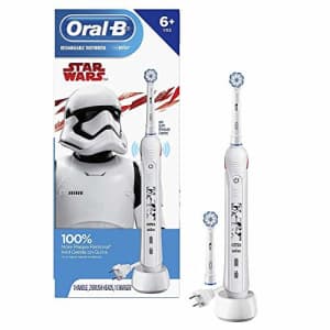 Oral-B Kids Electric Toothbrush with Replacement Brush Heads, Featuring Star Wars, for Kids 6+ for $71
