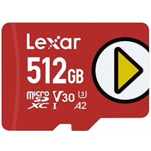 Lexar PLAY 512GB microSDXC UHS-I-Card, Up To 150MB/s Read, Compatible-with Nintendo-Switch, for $40 Lexar PLAY 512GB microSDXC UHS-I-Card, Up To 150MB/s Read, Compatible-with Nintendo-Switch, for $40
