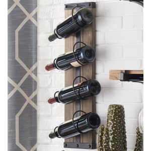 StyleWell 4-Bottle Vertical Wall Mounted Wine Rack for $20