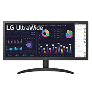 LG 26WQ500-B 26 Inch Class 21:9 UltraWide Full HD (2560x1080) IPS Monitor with AMD FreeSync for $127