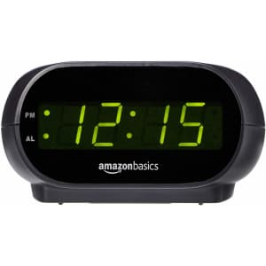 AmazonBasics Small Digital Alarm Clock for $10 AmazonBasics Small Digital Alarm Clock for $10