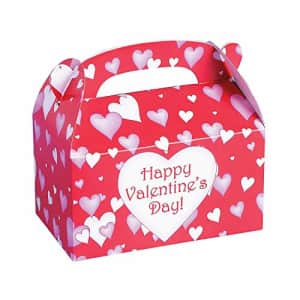Fun Express Valentine's Day Treat Box for Valentine's Day (1 dozen) Party Supplies, Party Favor for $16