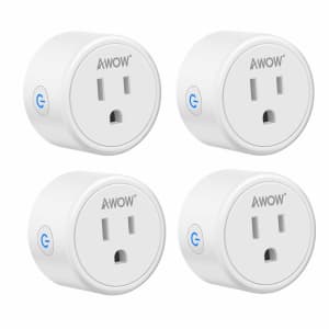 AWOW WiFi Mini Smart Plug 4-Pack for $21 AWOW WiFi Mini Smart Plug 4-Pack for $21