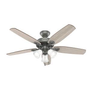 Hunter Fan Company 51110 Builder Indoor Ceiling Fan with LED Light and Pull Chain Control, 52", for $150