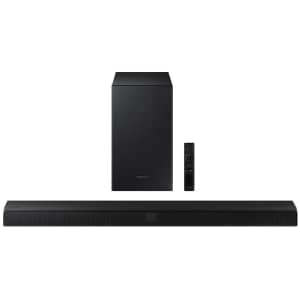 Samsung 2.1-Channel Soundbar with Wireless Subwoofer for $105