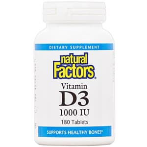 Natural Factors, Vitamin D3 1000 IU, Supports Strong Bones, Teeth, and Muscle and Immune Function, for $8 Natural Factors, Vitamin D3 1000 IU, Supports Strong Bones, Teeth, and Muscle and Immune Function, for $8
