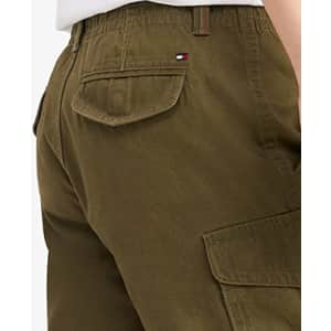 Tommy Hilfiger Men's 6 Pocket Cargo Shorts, Tommy Green, 31 for $33