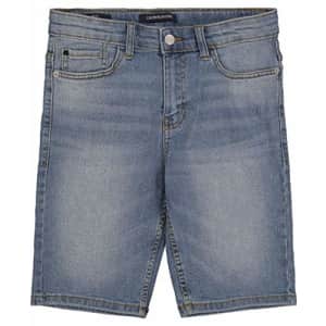 Calvin Klein Boys' Stretch Denim Short, S21 Logo Light Indigo, 4 for $17 Calvin Klein Boys' Stretch Denim Short, S21 Logo Light Indigo, 4 for $17