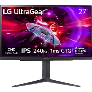 LG 27" UltraGear 1440p FreeSync Gaming Monitor for $350