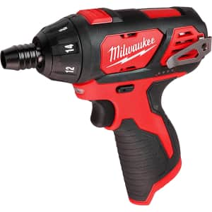Milwaukee M12 12V Lithium-Ion Cordless 1/4" Hex Screwdriver for $47
