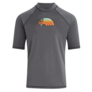 Kanu Surf Men's Standard Mercury UPF 50+ Short Sleeve Sun Protective Rashguard Swim Shirt, Bora for $16