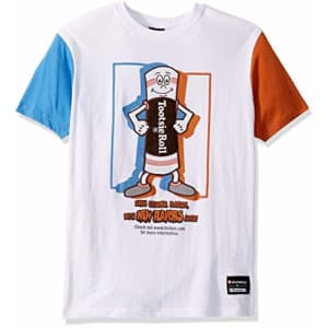 Southpole Men's Tootsie T-Shirt, White Stained, Large for $15