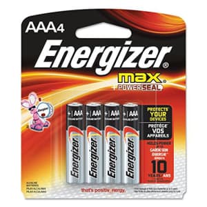Energizer E92BP4 Energizer Alkaline Batteries, AAA, 4/PK, BKSR for $13