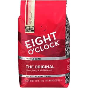 Eight O'Clock Coffee Eight O'Clock Whole Bean Coffee, The Original, 24 Ounce for $24
