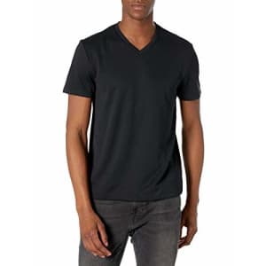 Perry Ellis Men's Standard Performance V-Neck Tee Shirt, Textured Black, Small for $15 Perry Ellis Men's Standard Performance V-Neck Tee Shirt, Textured Black, Small for $15