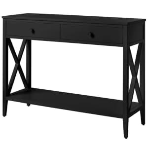 StyleWell Oakley 39" 2-Drawer Console Table for $81