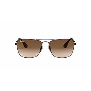 Ray-Ban unisex adult Rb3610 Metal Sunglasses, Matte Black Antique/Brown Gradient, 58 mm US for $127