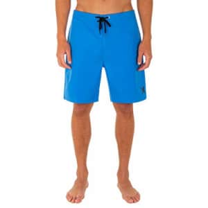 Hurley Men's One and Only Solid 20" Board Shorts, Signal Blue, 40 for $32