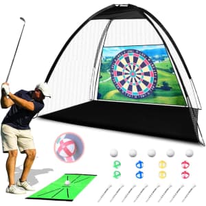 10x7-Foot Practice Golf Net Set for $69