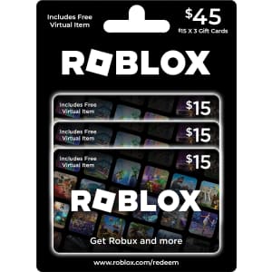 $45 in Roblox Gift Cards at Amazon: for $36