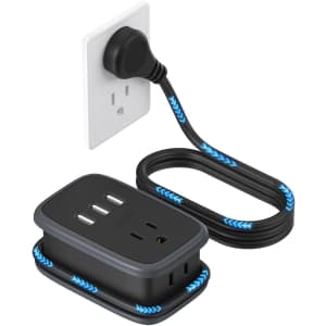 2-Outlet 3-USB Portable Power Strip for $20