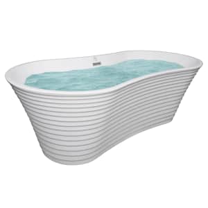 AKDY 67" Acrylic Freestanding Soaking Bathtub for $500 AKDY 67" Acrylic Freestanding Soaking Bathtub for $500