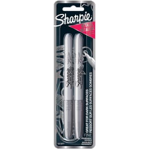 Sharpie Metallic Permanent Markers 2-Pack for $3