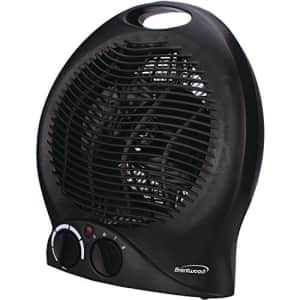Brentwood Portable Electric Space Heater & Fan (Black) for $34
