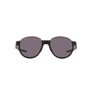 Oakley Men's OO4144 Coinflip Round Sunglasses, Matte Black/Prizm Grey, 53 mm for $184