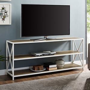 Walker Edison Furniture Company 2 Shelf Industrial Wood Metal Bookcase Bookshelf Office Storage, 60 for $215