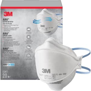 3M Aura N95 Particulate Respirator 20-Pack for $15 via Sub & Save
