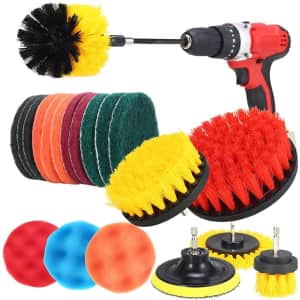 Deesse 24-Piece Electric Drill Brush and Scrubbing Pad Kit for $20 Deesse 24-Piece Electric Drill Brush and Scrubbing Pad Kit for $20