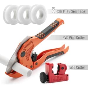 Bates Choice Bates- PVC Pipe Cutter, Cuts up to 1-1/4" Inch, Mini Tube Cutter 1/8" to 7/8", Ratcheting PVC Pipe for $14 Bates Choice Bates- PVC Pipe Cutter, Cuts up to 1-1/4" Inch, Mini Tube Cutter 1/8" to 7/8", Ratcheting PVC Pipe for $14