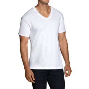 Fruit of the Loom Men's Stay Tucked V-Neck T-Shirt 12-Pack for $16 Fruit of the Loom Men's Stay Tucked V-Neck T-Shirt 12-Pack for $16