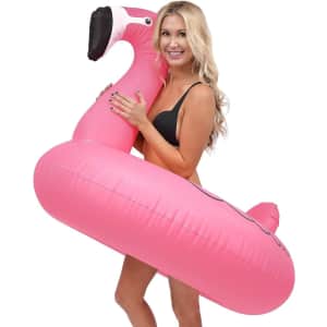 GoFloats Flamingo Pool Float for $10