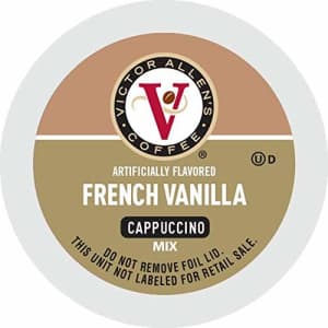 Victor Allen's Coffee French Vanilla Flavored Cappuccino, 42 Count Single Serve Coffee Pods for for $21