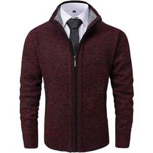 Vcansion Men's Classic Soft Knitted Cardigan Sweater from $15