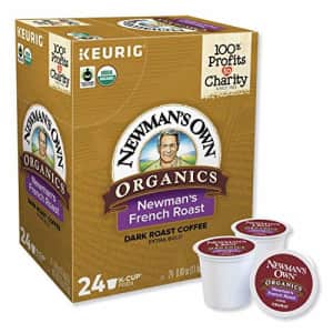 Newman's Own Organics Special Blend Decaf, Single-Serve Keurig K-Cup Pods, Dark Roast Coffee, 24 for $18