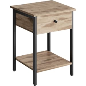 Vasagle Bedside Table w/ Drawer for $28