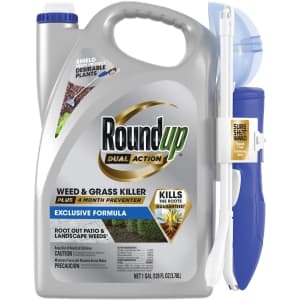 Roundup 1-Gallon Dual Action Weed & Grass Killer Plus 4 Month Preventer with Sure Shot Wand for $25