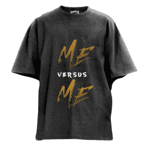 IronPanda Men's Me And Me Washed Gym Shirt for $26