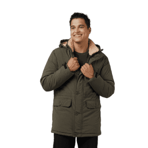 32 Degrees Men's Commuter Tech Sherpa-Lined Parka for $25