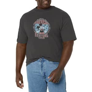 Disney Big & Tall Classic Mickey American Tour Men's Tops Short Sleeve Tee Shirt, Charcoal Heather, for $20 Disney Big & Tall Classic Mickey American Tour Men's Tops Short Sleeve Tee Shirt, Charcoal Heather, for $20