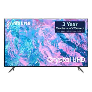 Samsung CU7000-Series 50" 4K Crystal UHD Smart TV for $278 for members