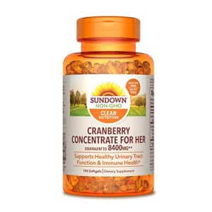 Sundown Cranberry Softgels, Cranberry Concentrate Plus Vitamin D3, Supports Urinary Tract And for $14
