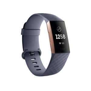 Fitbit Charge 3 Fitness Activity Tracker, Rose Gold/Blue Grey, One Size (S and L Bands Included) for $200